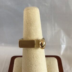 🔥 NEW Pretty Bird Adjustable 18k Yellow Gold Plated Geometric Ring Size 8